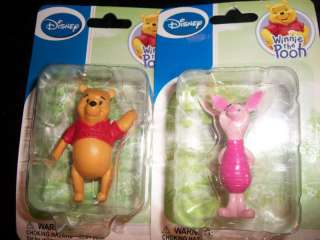 DISNEY FIGURES~Winnie the Pooh Piglet Lot of 2 pvc ~NEW  