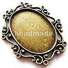 free shipping 14pcs bronze plated frame charms 40x33mm