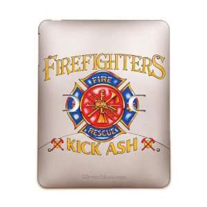  iPad 5 in 1 Case Metal Bronze Firefighters Kick Ash   Fire 