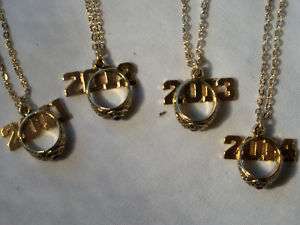 Graduation School Birthstone Year Necklace Ring Chain  