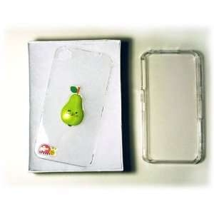  Apple iPhone 4 Pear & Ladybug Cute Clear Faceplate Cover 