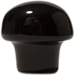   by 1.5 Inch Projection Mushroom Cabinet Knob, Black: Home Improvement