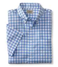 Wrinkle Resistant Gingham Shirt, Short Sleeve Medium Check