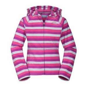  The North Face Girls Striped Glacier Full Zip Hoodie Jackets 