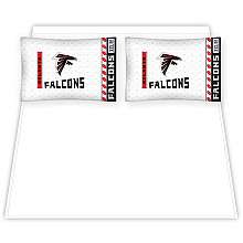 Sports Coverage Atlanta Falcons Microfiber Queen Sheet Set   NFLShop 