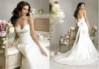   White/Ivory Wedding Dress Bridal Gown Size Custom 2 28 New♥  