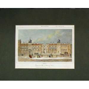    1840 Colour Print Exhibition Building Charing Cross