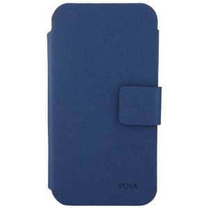  VOIA IP 301NVY Premium Wallet Type Case for Apple iPhone 4 
