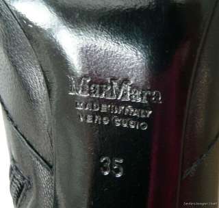   Mara boots leather Italy designer black 35 chic ankle designer  