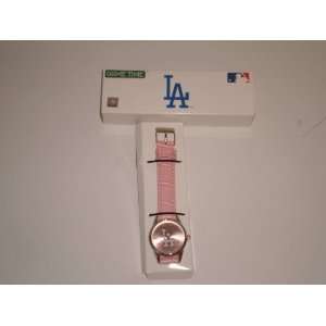    MLB LA Dodgers Pink Ladies Team Fan Watch