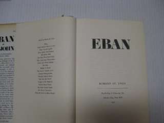 SIGNED  ABBA EBAN by Robert St. John great Biography Must read 