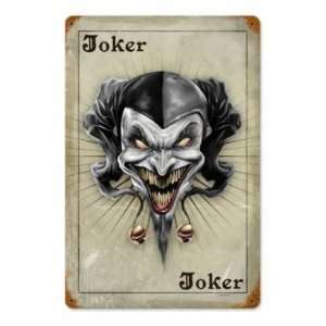  Joker Card Vintage Metal Sign Poker: Home & Kitchen
