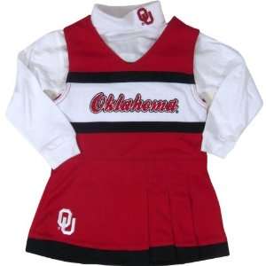  Oklahoma Sooners NCAA Toddler Cheerleader Turtleneck 