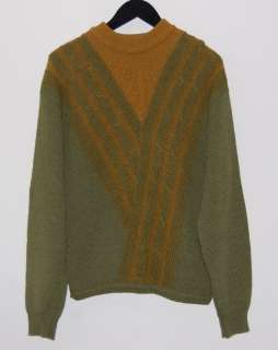 Vintage LEONARDO STRASSI Virgin Wool Crew Sweater XS  