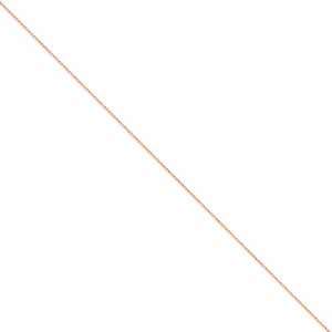  14k Rose Gold 1.00mm Spiga Chain, Size 18 Jewelry