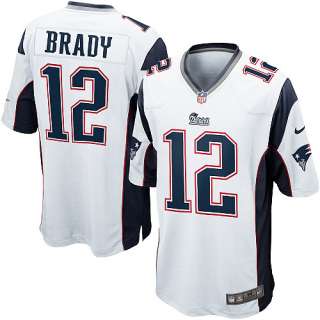 Mens Nike New England Patriots Tom Brady Game White Jersey   NFLShop 
