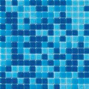    Marazzi Glass Mosaics 1 x 1 Mix Blue Ceramic Tile