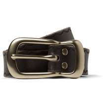 jean shop vintage effect leather belt