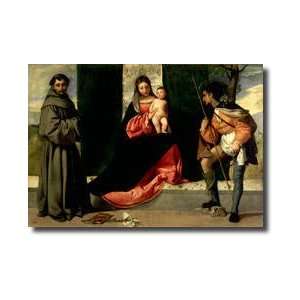   With St Anthony Of Padua And St Rocco Giclee Print: Home & Kitchen