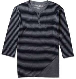  Clothing  T shirts  Crew necks  Striped Cotton Top