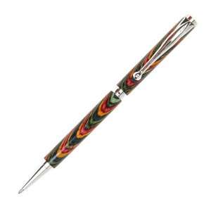  Slimline Twist Pen   Rhodium   Oasis Color Grain