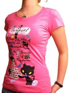 Ambitionfly T Shirt Damen rosa pin jeans 822 shirt M/L  