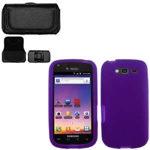 iFase Brand Samsung Galaxy S Blaze 4G T769 Combo Solid Purple Silicon 