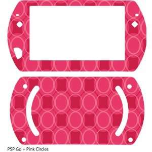  Pink Circles Design Protective Skin for Sony PSP Go Electronics