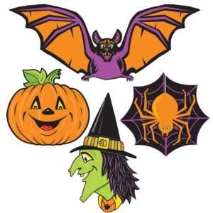  Halloween Character 12in Cutouts 4ct Toys & Games