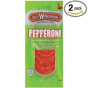 Old Wisconsin Sliced Pepperoni, 16 Count Packages (Pack of 2)  
