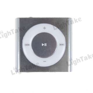 New Fashionable Mini Clip MP3 Digital Player TF Card Reader Silver 