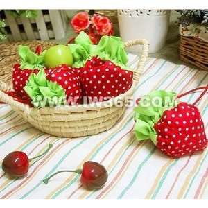  2 Cute New Strawberry Shopping Bags