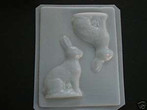 RABBIT BUNNY EASTER 3D Soap Chocolate Clay Mold  