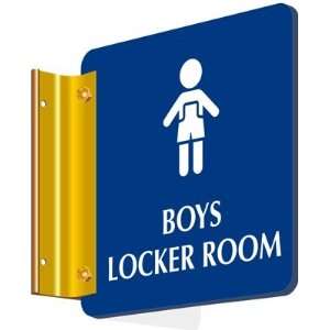    Boys Locker Room Spot a Sign Sign, 6 x 6