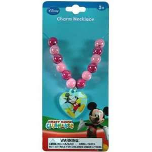  Mickey Beaded Rainbow Necklace with Plastic Charm Case 
