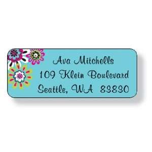   Inkwell Personalized Address Labels   Sunspot Black