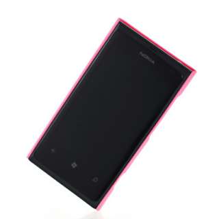 Hard Rubber Schale Case Hülle Cover für Nokia Lumia 800 N800 Rosa 