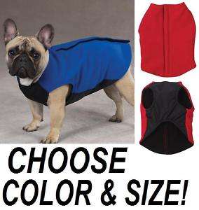 FLEECE VEST Dog Coat Jacket Sweater w Ripstop Chest New  