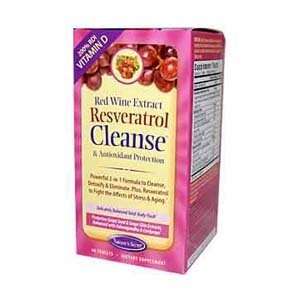  Natures Secret Red Wine Extract Resveratrol Cleanse   60 