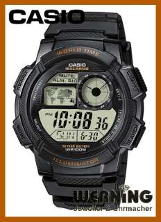 Casio Collection Herren Uhr Jugend Uhr World Timer AE 1000W 1AVEF 