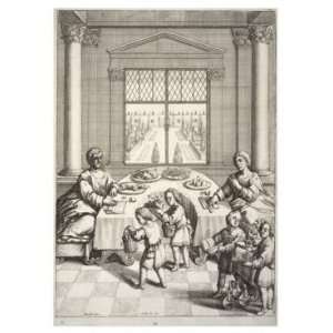   10cm) Wenceslaus Hollar   The country meal 