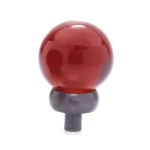  Round Transparent Glass Knob Ruby Red: Home Improvement