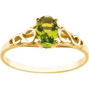   Gold Teen Imitation August Birthstone Ring: Diamond Designs: Jewelry