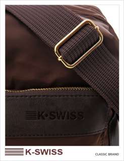 BN K SWISS Unisex Messenger Shoulder Bag Brown  