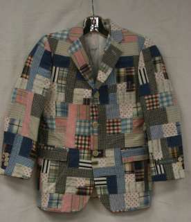 Hickey Freeman Boys Patchwork Jacket Blazer 8 NWT $350  