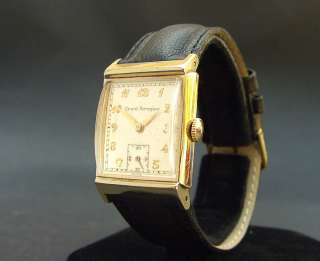 40s Vintage GIRARD PERREGAUX 86 17J FANCY DRESS SWISS MEN 10K GOLD 