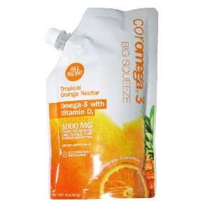  Coromega Big Squeeze Omega 3, Tropical Orange Nectar with 