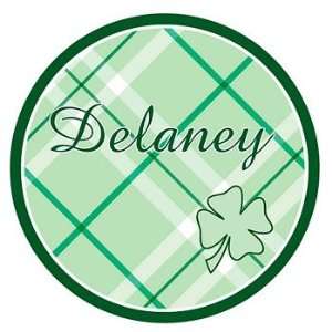    St Patricks Day Plaid Personalized Melamine Plate