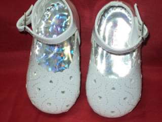 Baby Girl White Leather Dress Shoes/Wedding/255/SZ 2 3 4 5 6  