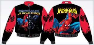 Spider Man Adult Twill Jacket   PICK YOUR SIZE NEW  
